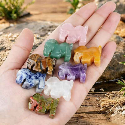 26mm Muti Material Crystal Horse Carving|CystalHola
