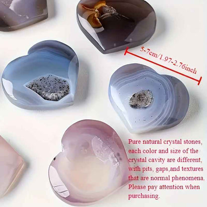 Natural Agate Crystal Heart Geode|Wholesale CrystalHola