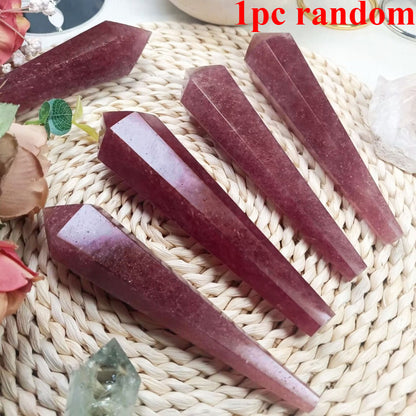 Strawberry Quartz Wand for Decor