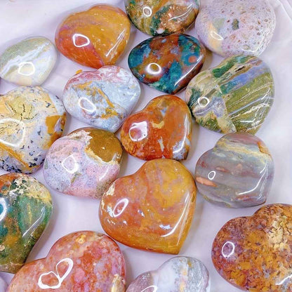 Charming Ocean Jasper Heart|Wholesale CrystalHola