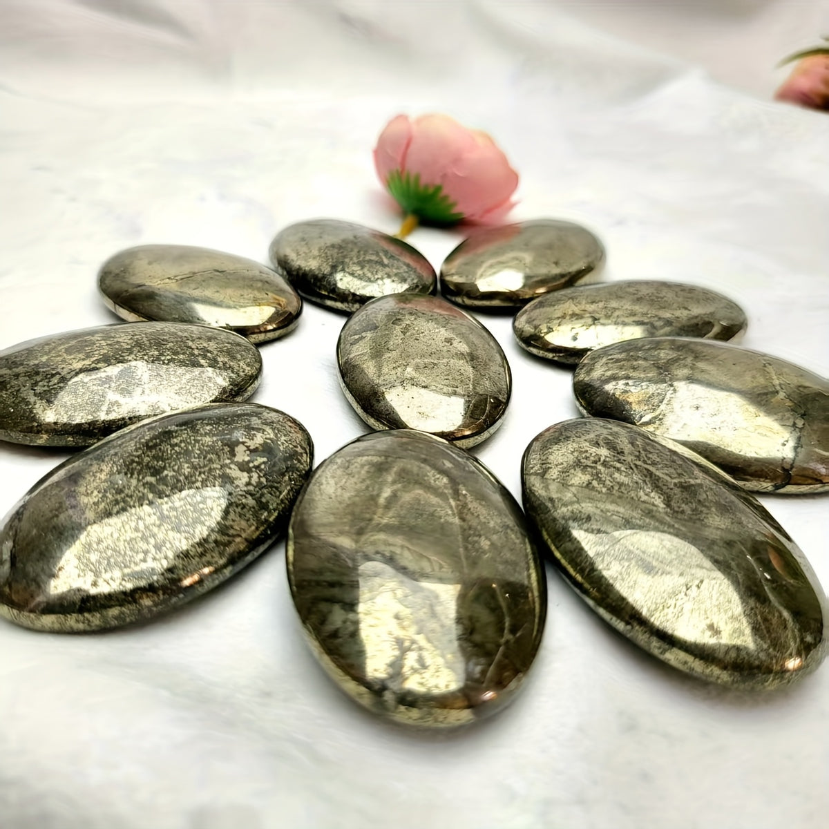 Pyrite Palm Stone for Gifts