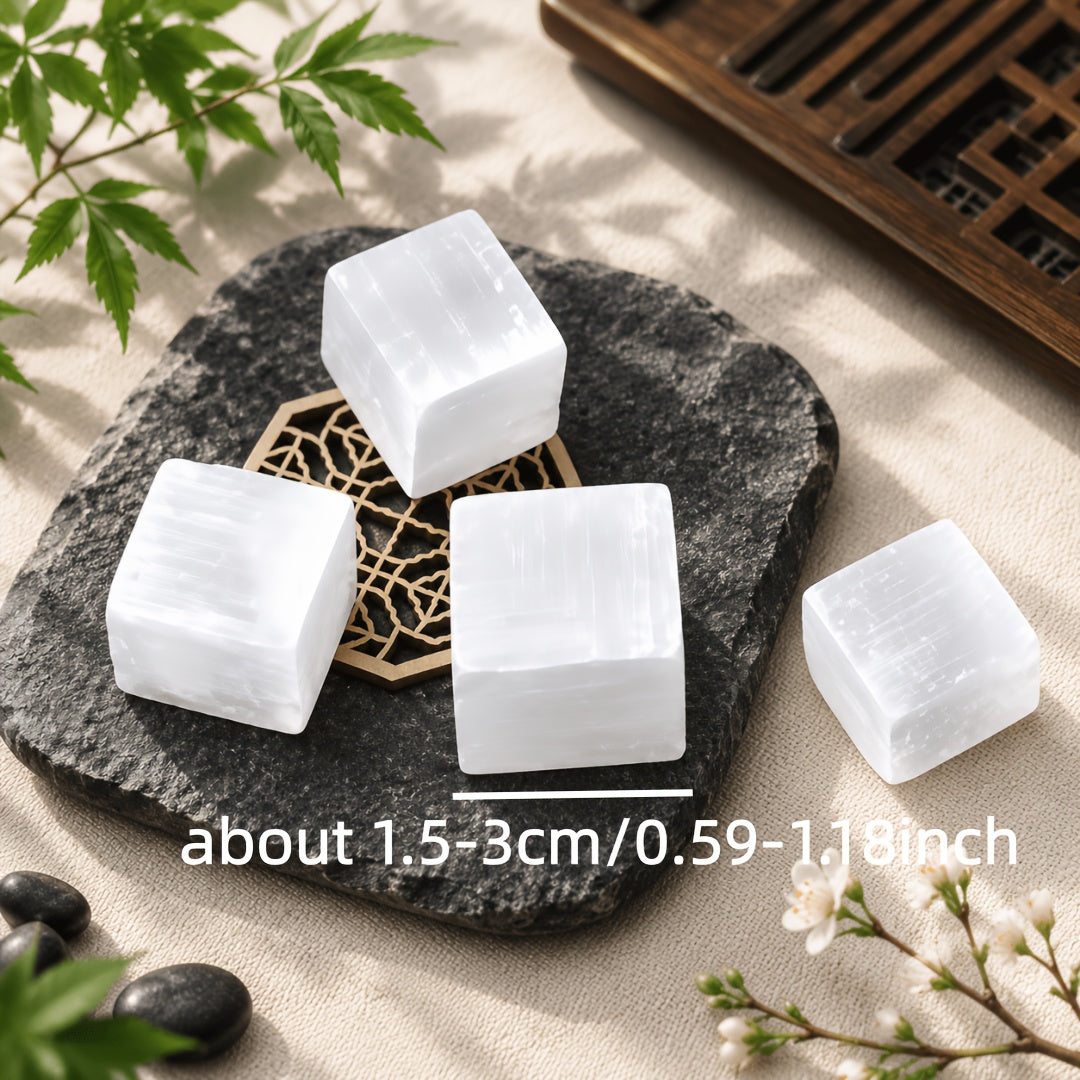 Selenite Cube for Decor