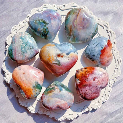 Charming Ocean Jasper Heart|Wholesale CrystalHola