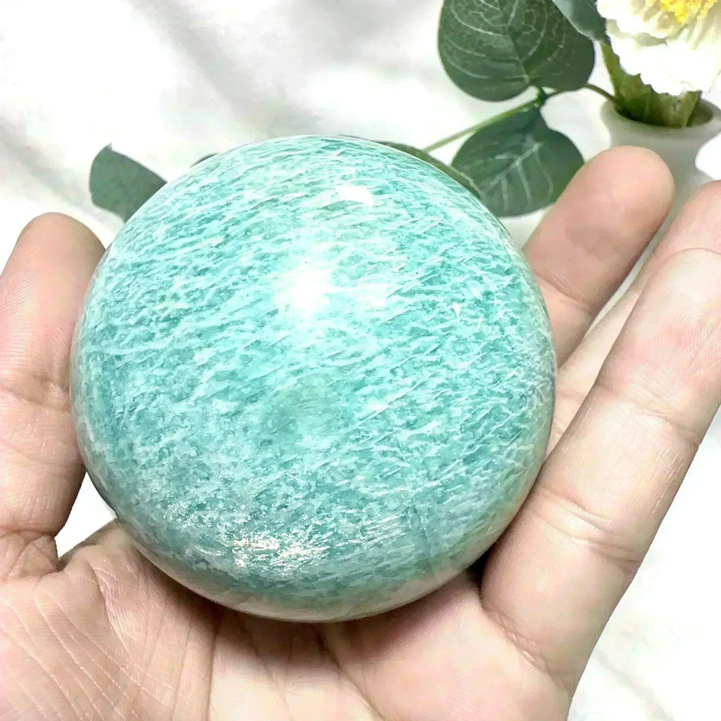Amazonite Sphere - CrystalHola