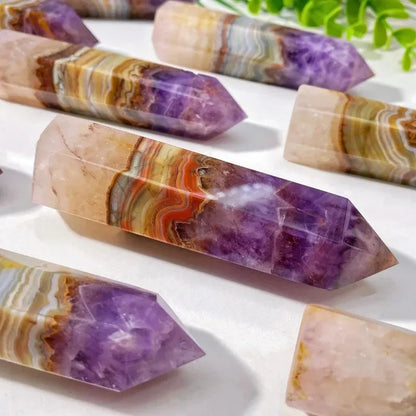 Amethyst Agate Tower - CrystalHola