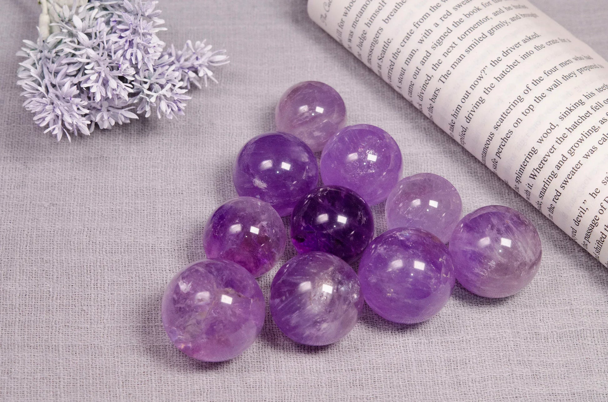 Mini Amethyst Sphere - CrystalHola