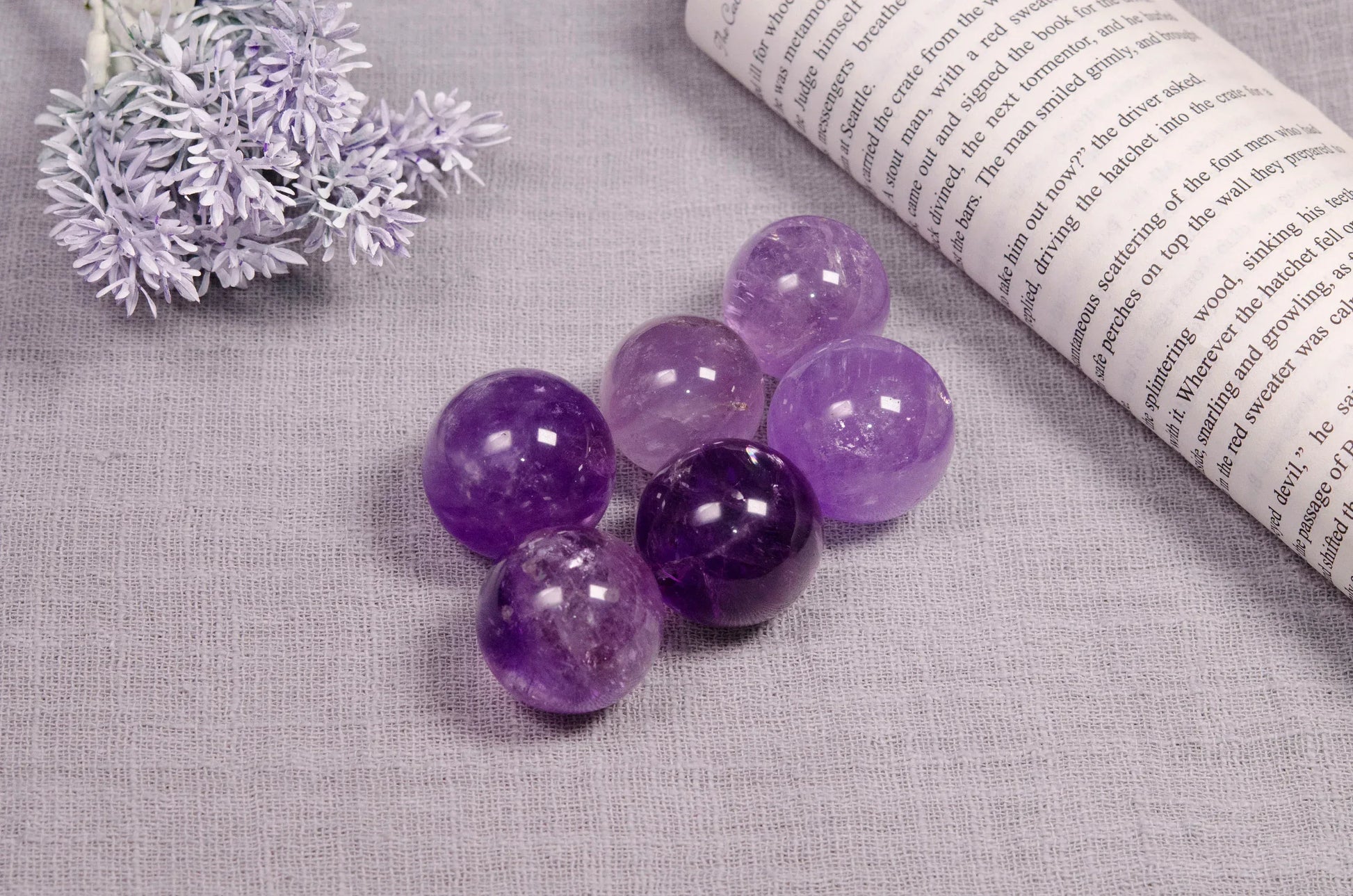 Mini Amethyst Sphere - CrystalHola
