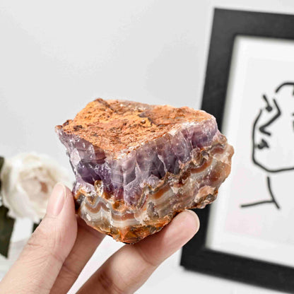 Amethyst Agate Raw - CrystalHola