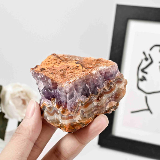 Amethyst Agate Raw - CrystalHola