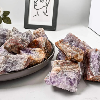 Amethyst Agate Raw - CrystalHola