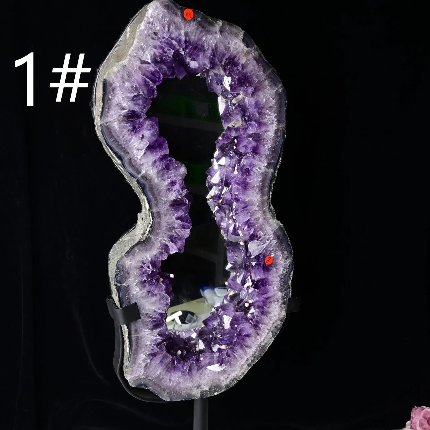 Amethyst Geode Mirror - CrystalHola