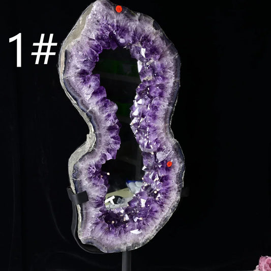 Amethyst Geode Mirror - CrystalHola