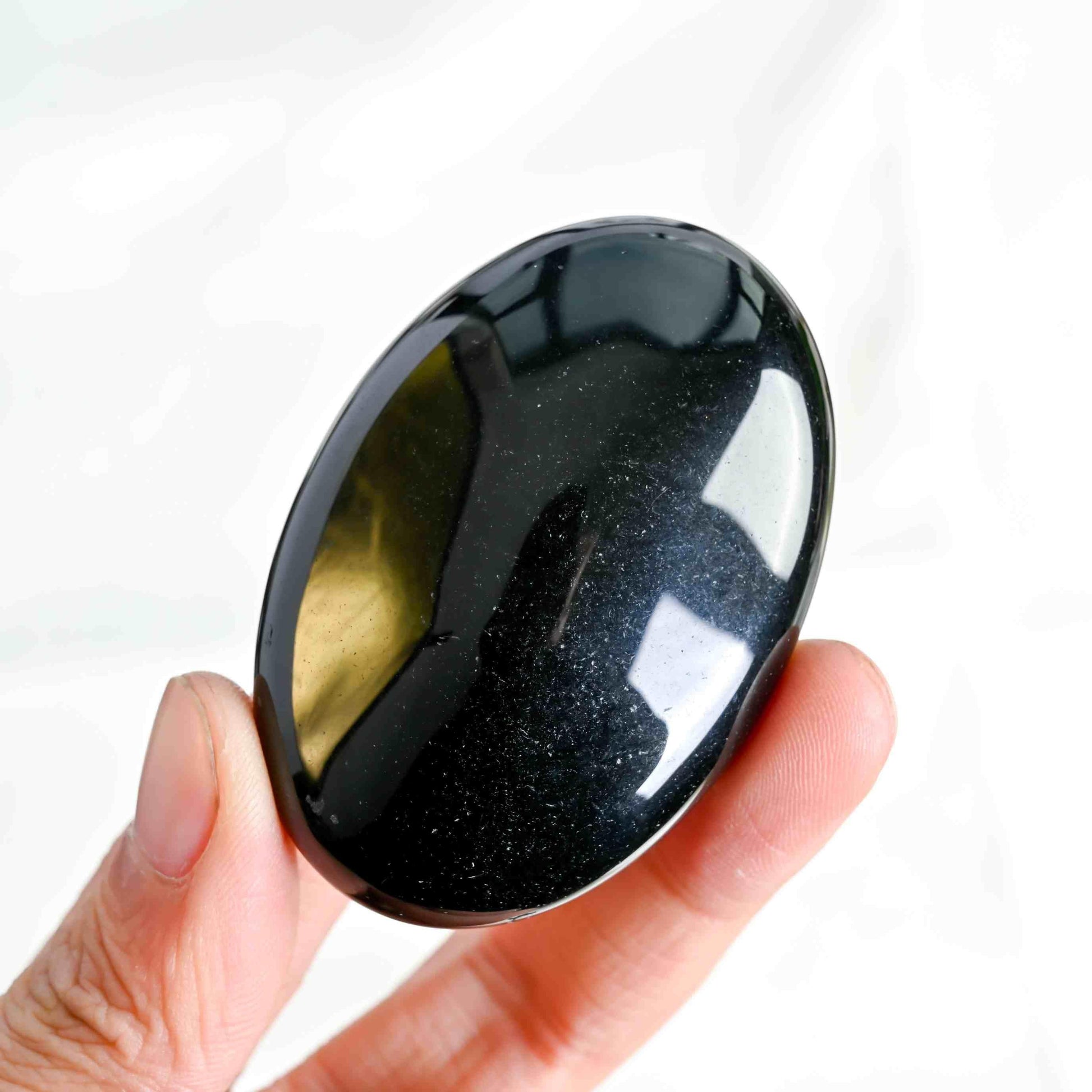Black Obsidian Palm - CrystalHola