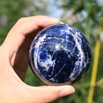 Blue Sodalite Sphere - CrystalHola