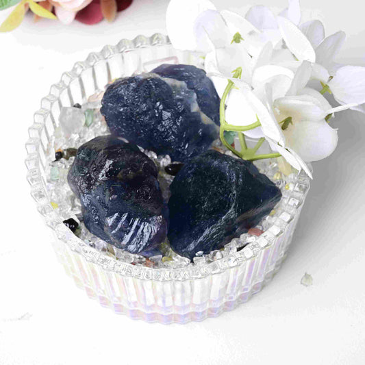 Blue Fluorite Raw Stone