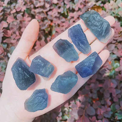 Blue Fluorite Raw Stone|CrystalHola