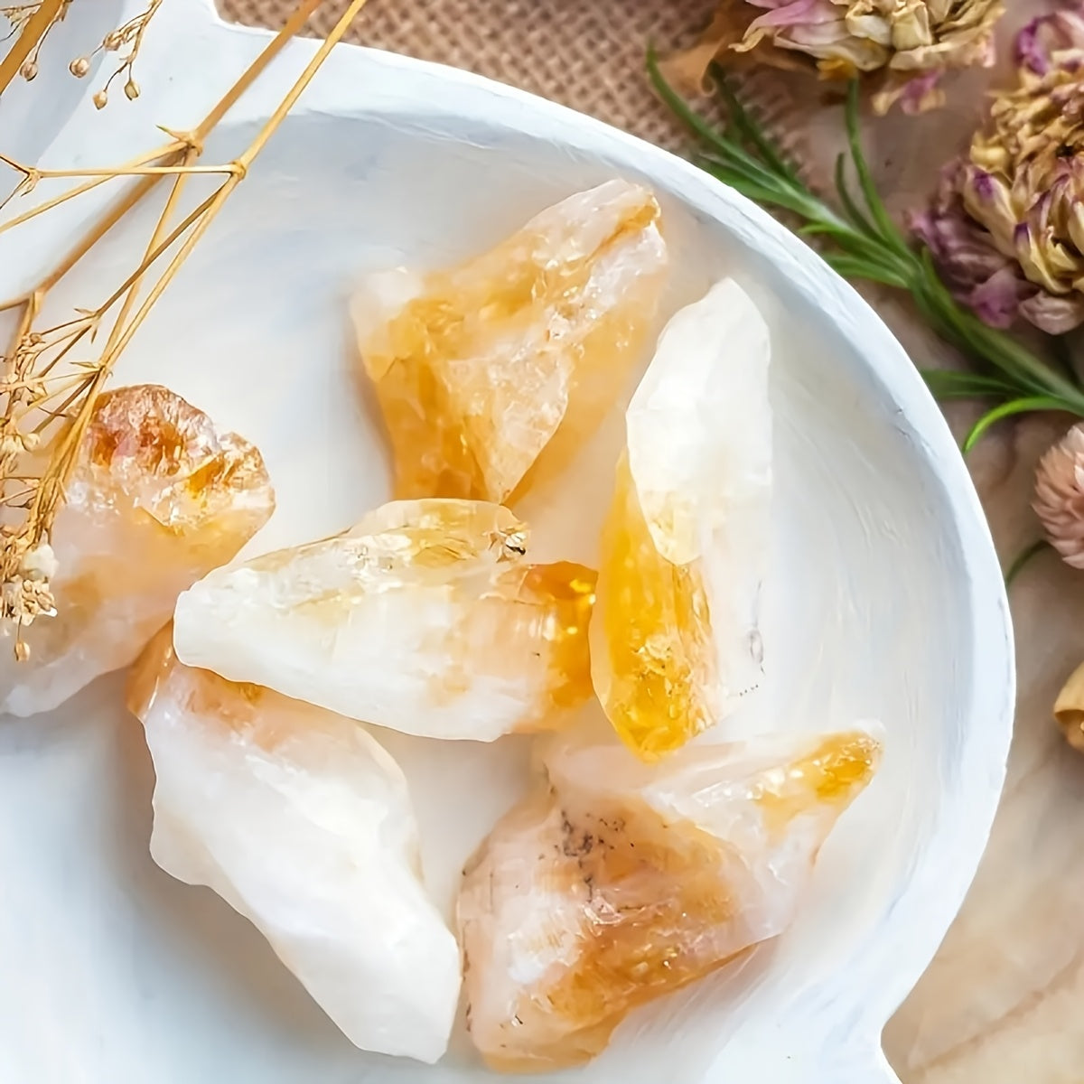 Citrine Cluster Flower