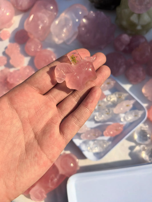 Crystal Horse Carving Via Money - CrystalHola