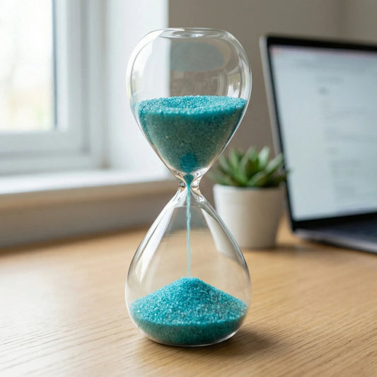 Crystal hourglass