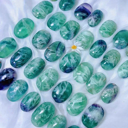 Feather Snowflake Fluorite Palm