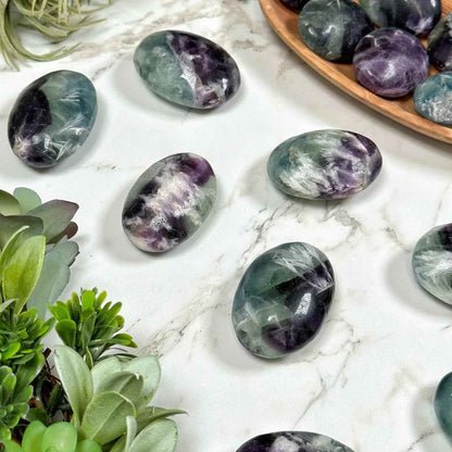 Feather Snowflake Fluorite Palm