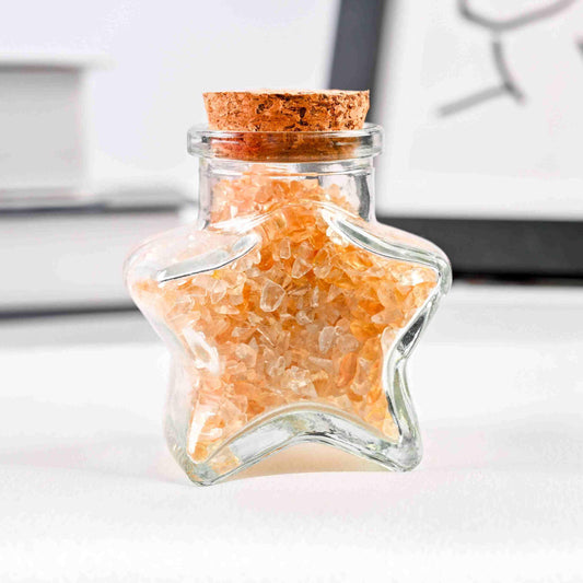 Five-pointed Star Gravel Wishing Bottle - CrystalHola