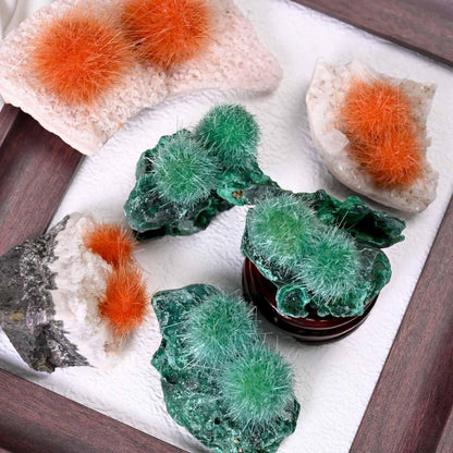 Fur Ball with Malachite and Fish Eye - CrystalHola