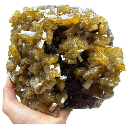 Golden Barite Mineral - CrystalHola