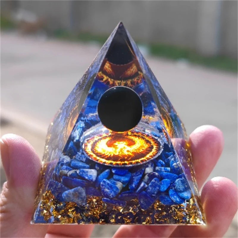 Crystal Pyramid Zodiac Orgonite