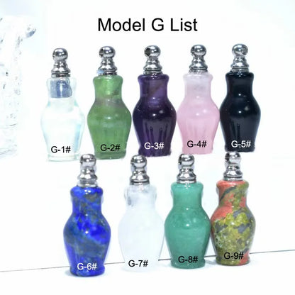 DIY  Gemstone Perfume Bottle Pendant