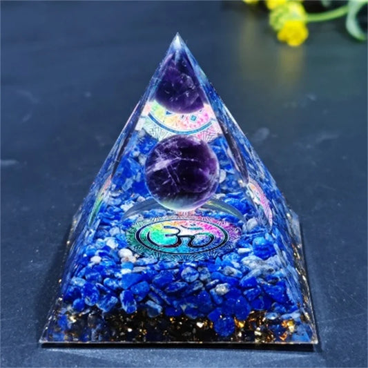 Crystal Pyramid Zodiac Orgonite - CrystalHola