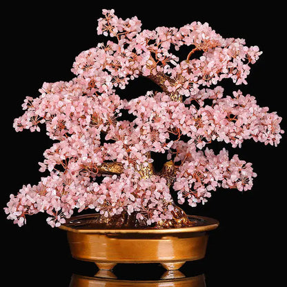 Natural Crystal Gemstone Fortune Money Tree 38cm Bonsai Tree |CrystalHola