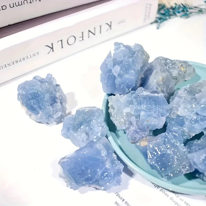 Blue Calcite Raw Stone for Decor