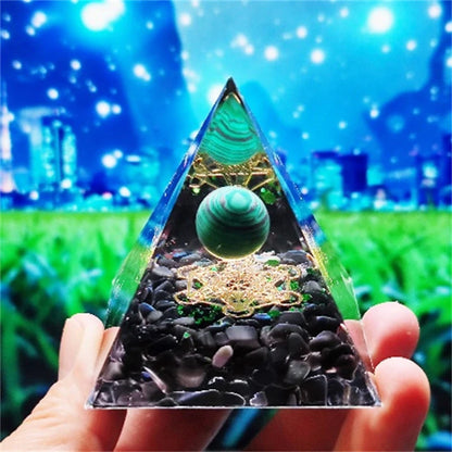 Crystal Pyramid Zodiac Orgonite