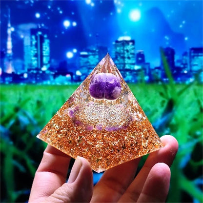 Crystal Pyramid Zodiac Orgonite