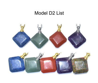DIY  Gemstone Perfume Bottle Pendant