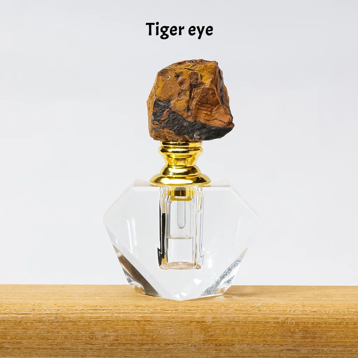 Crystal Raw Stone Perfume Bottle Cap