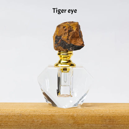 Crystal Raw Stone Perfume Bottle Cap