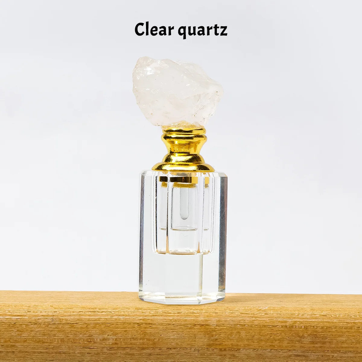 Crystal Raw Stone Perfume Bottle Cap