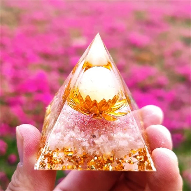 Crystal Pyramid Zodiac Orgonite