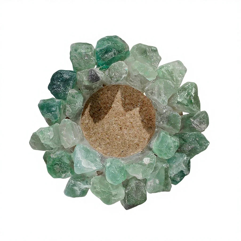 Crystal Raw Stone Candle Holder