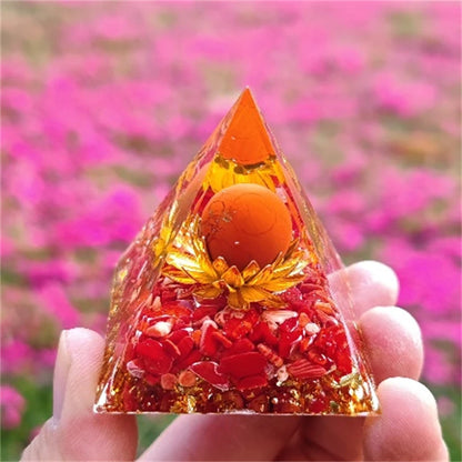 Crystal Pyramid Zodiac Orgonite