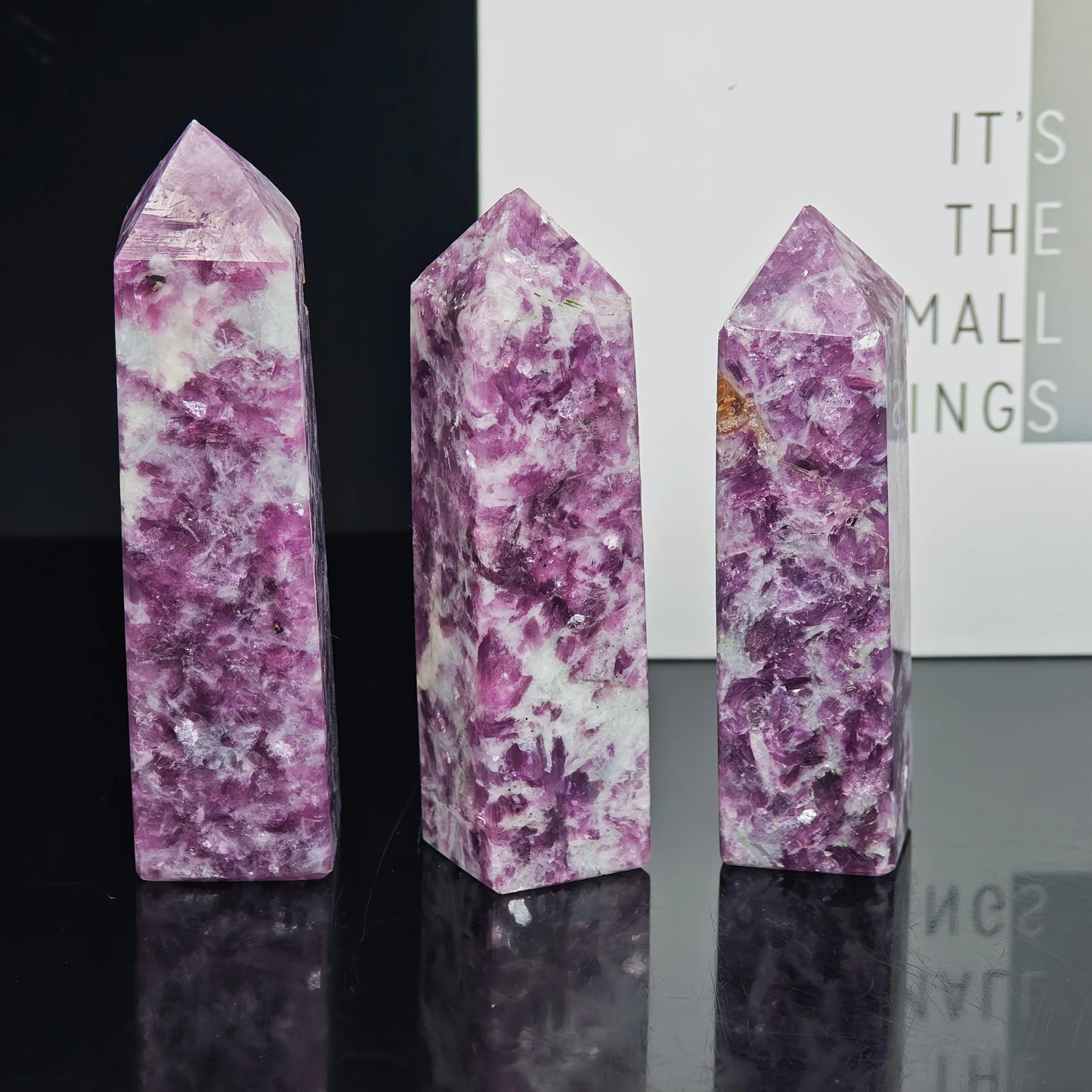 Wholesale Natural Purple Mica square Pillar quote-only