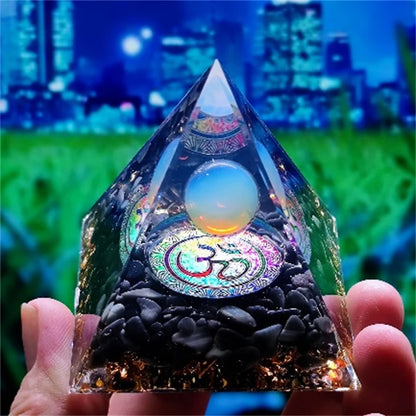 Crystal Pyramid Zodiac Orgonite