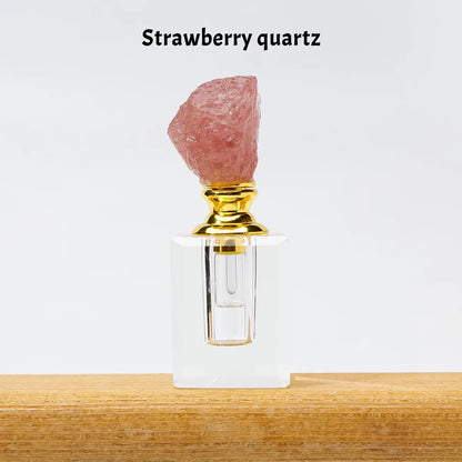 Crystal Raw Stone Perfume Bottle Cap
