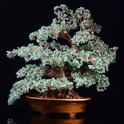 Natural Crystal Gemstone Fortune Money Tree 38cm Bonsai Tree |CrystalHola