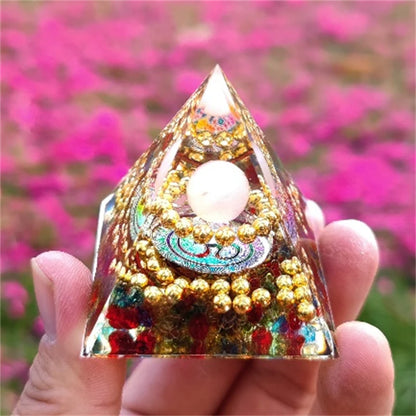 Crystal Pyramid Zodiac Orgonite