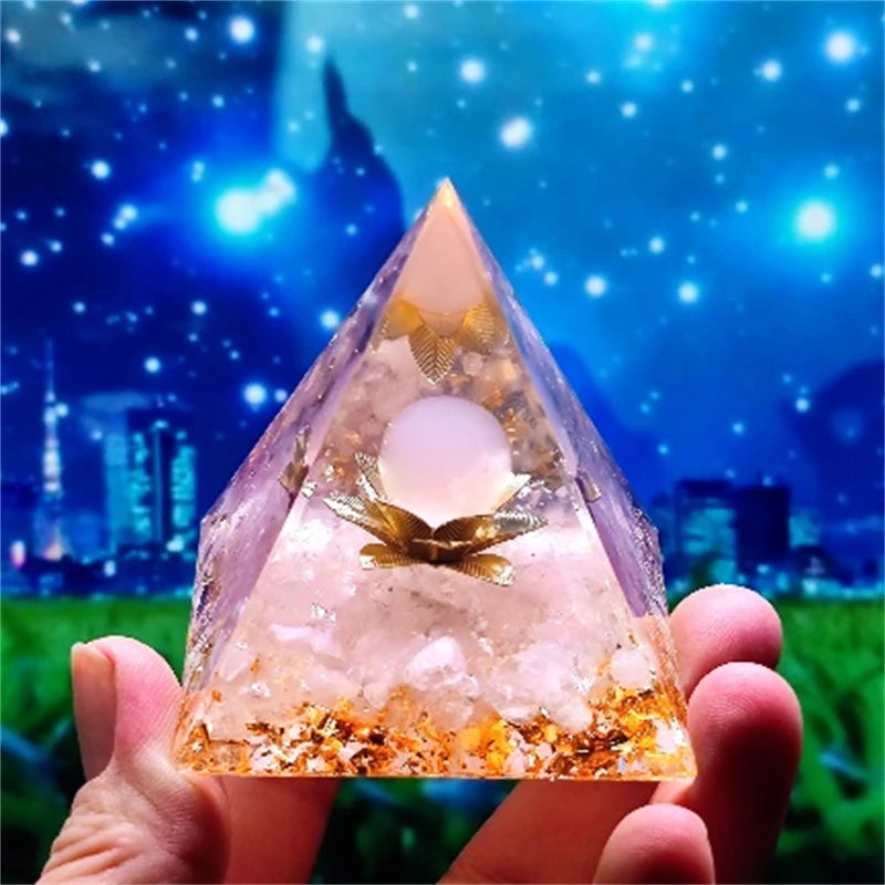 Crystal Pyramid Zodiac Orgonite