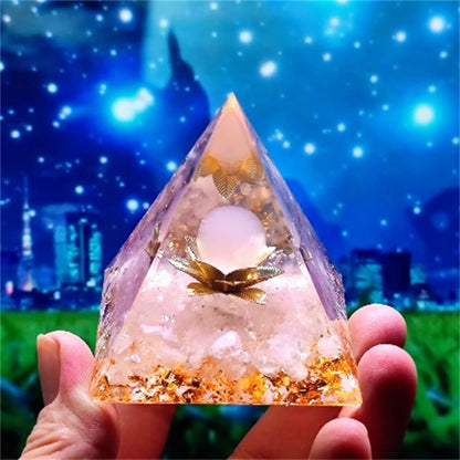 Crystal Pyramid Zodiac Orgonite