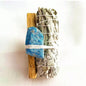White Sage tied with Flowers and Crystals